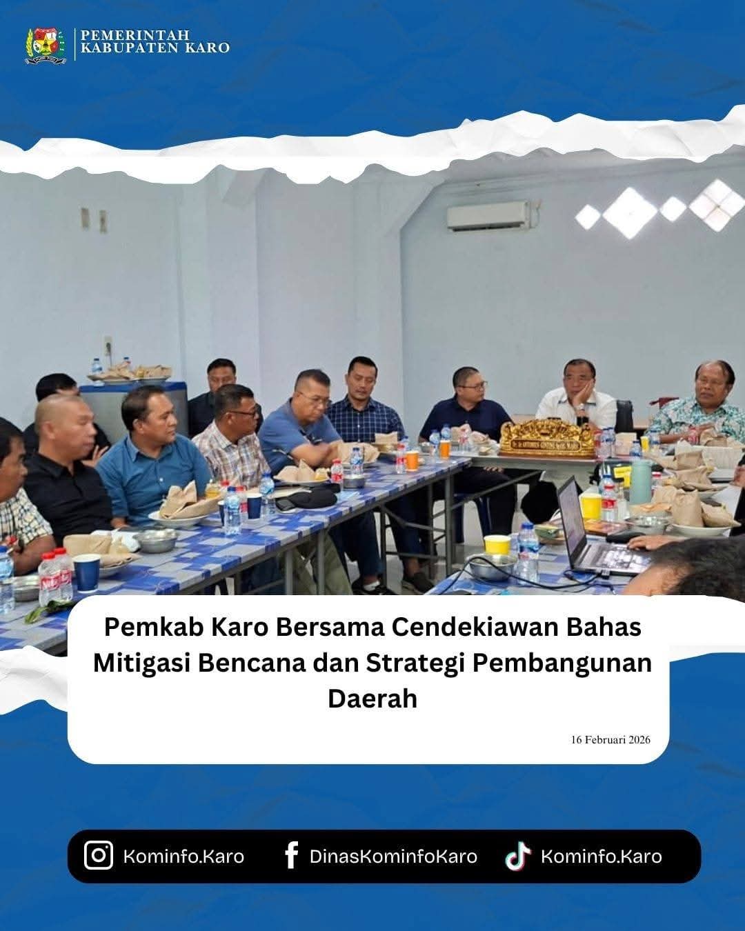 Pemkab Karo Bersama Cendekiawan Bahas Mitigasi Bencana dan Strategi Pembangunan Daerah