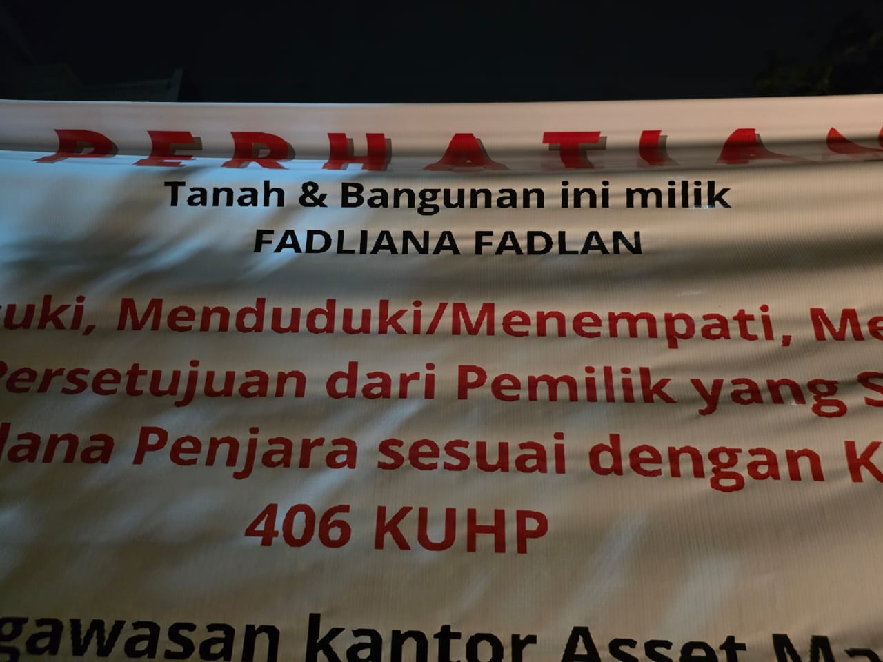 Aparat Diminta Bertindak Klaim Sepihak Fadliana Fadlan Picu Polemik di Cluster Florence Kota Wisata