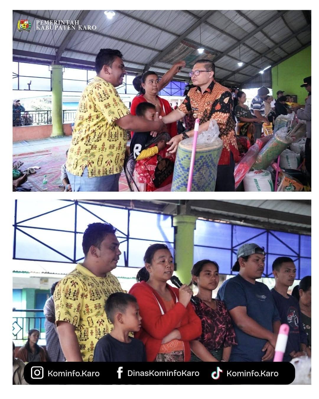 Pemerintah Kabupaten Karo Terjun Langsung Salurkan Bantuan bagi Korban Kebakaran di Desa Tanjung Barus