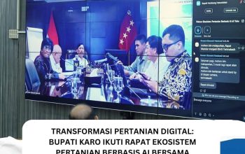 Transformasi Pertanian Digital Bupati Karo Ikuti Rapat Ekosistem Pertanian Berbasis AI Bersama Ketua Dewan Ekonomi Nasional