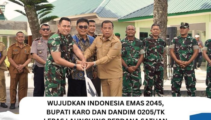 Bupati Karo dan Dandim 0205/TK Lepas Launching Perdana Satuan Pelayanan Pemenuhan Gizi (SPPG) di Wilayah Kodim 0205/TK