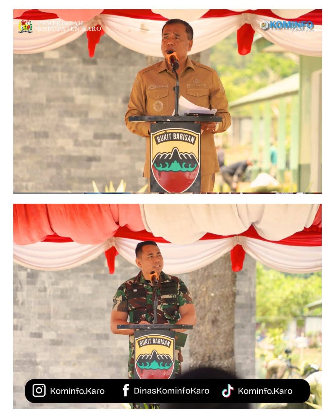 Bupati Karo dan Dandim 0205/TK Lepas Launching Perdana Satuan Pelayanan Pemenuhan Gizi (SPPG) di Wilayah Kodim 0205/TK