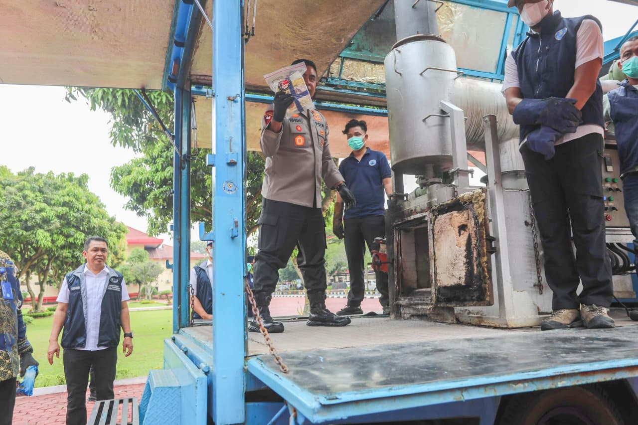 Polda Sumut Musnahkan 161 Kg Sabu dan 435 Kg Ganja, Tegaskan Komitmen Perang Melawan Narkoba