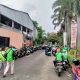 Puasa ke4, Ribuan Ojek Online Padati Hotel Bumi Wiyata Depok Dapat Kupon Bantuan Dari PT Saga Grup