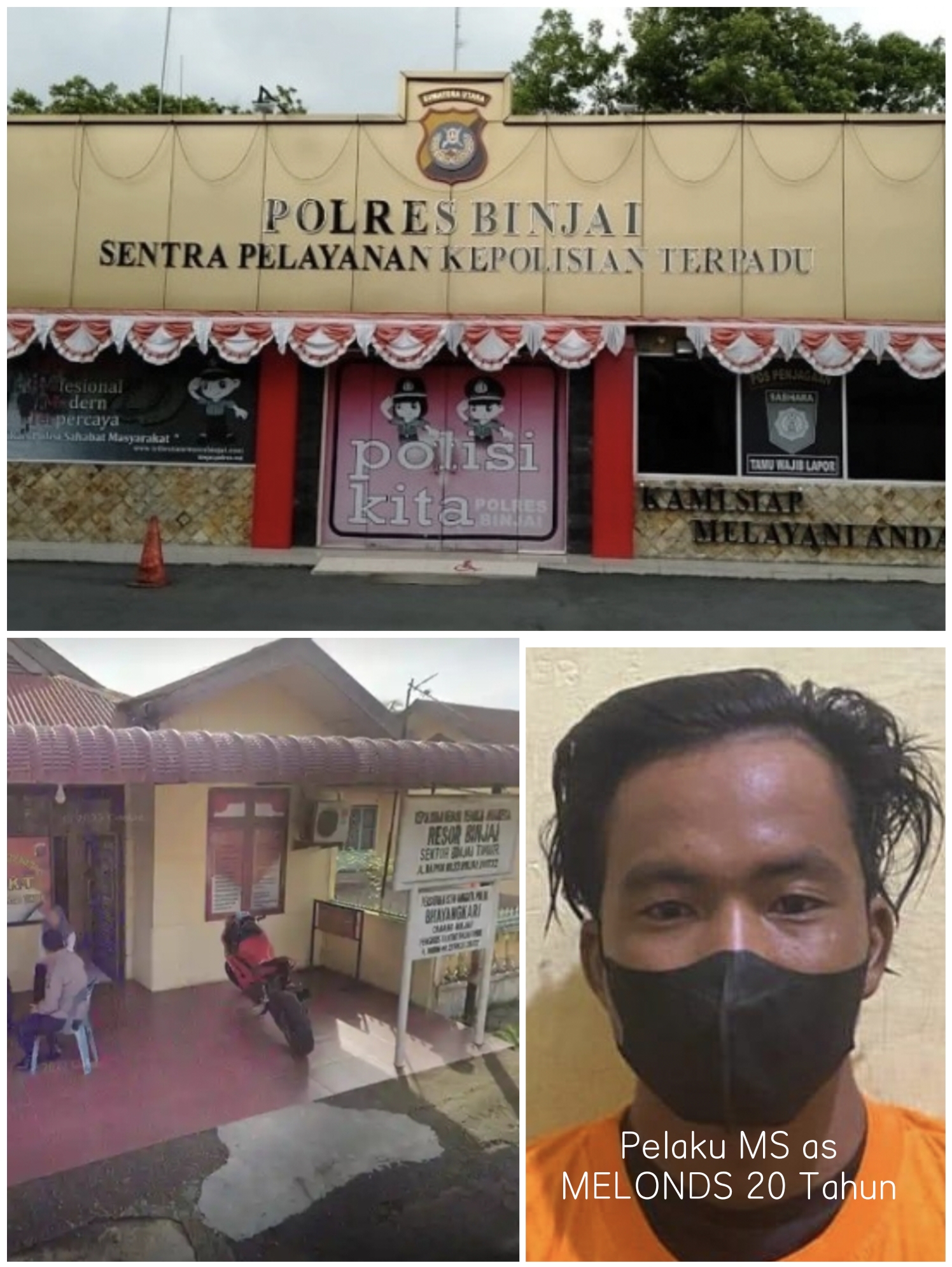Terekam CCTV, Team Reskrim Polsek Binjai Timur Ringkus Pelaku Pencurian Sepeda BMX dan Mesin Pompa Air