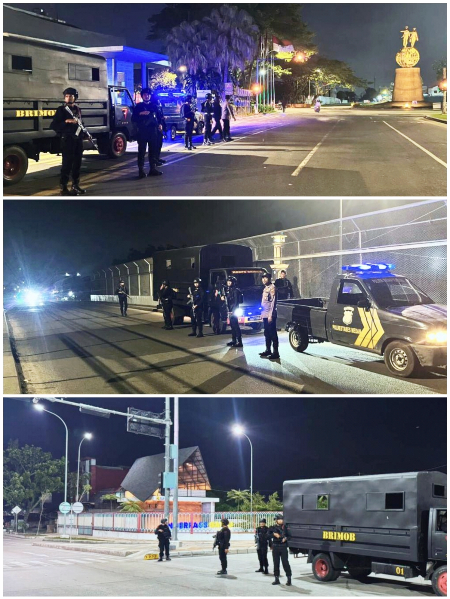 Patroli KRYD Brimob Polda Sumut Hadirkan Rasa Aman di Setiap Sudut Kota Medan
