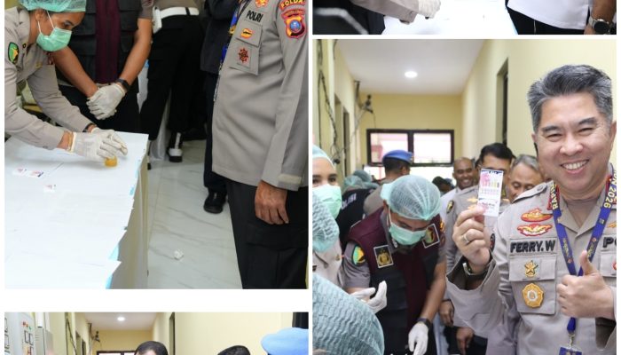 Kapolda Sumut Lakukan Tes Urine Serentak Tindaklanjuti Instruksi Kapolri dalam Rapim 2026