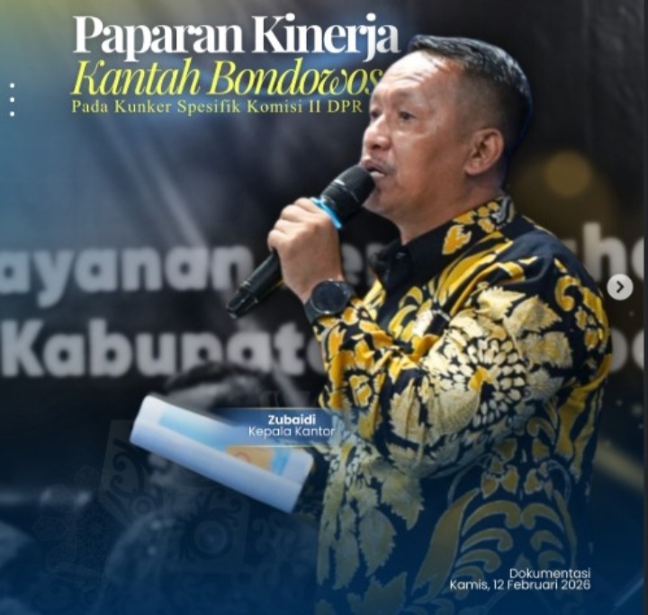 Sinergi Penguatan Tata Kelola Pertanahan Paparan Kinerja BPN Bondowoso di Hadapan Komisi II DPR RI