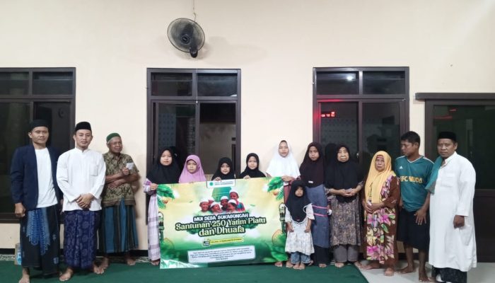 ‎MUI Desa Sukabungah Hidupkan Malam Nisfu Syaban dengan Berbagi Santunan