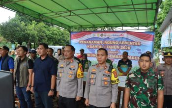 Dukung Swasembada Pangan, Polres Lampung Utara Gelar  Penanaman  Jagung Serentak Kuartal 1 2026