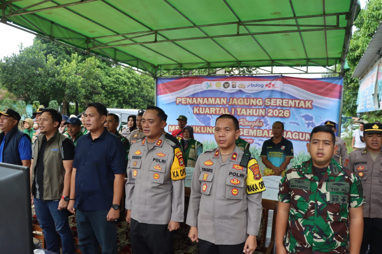 Dukung Swasembada Pangan, Polres Lampung Utara Gelar Penanaman Jagung Serentak Kuartal 1 2026