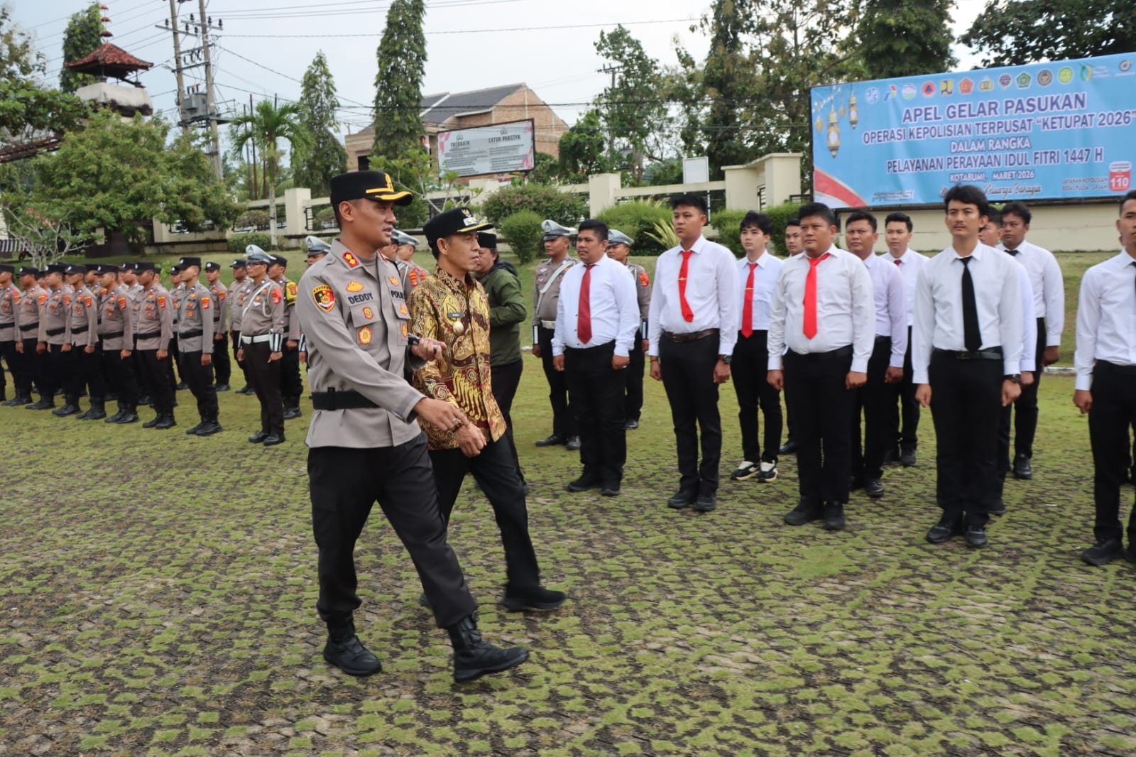 Amankan Idulfitri 1447 H,Polres Lampung Utara Laksanakan Apel Gelar Pasukan OPS Ketupat 2026