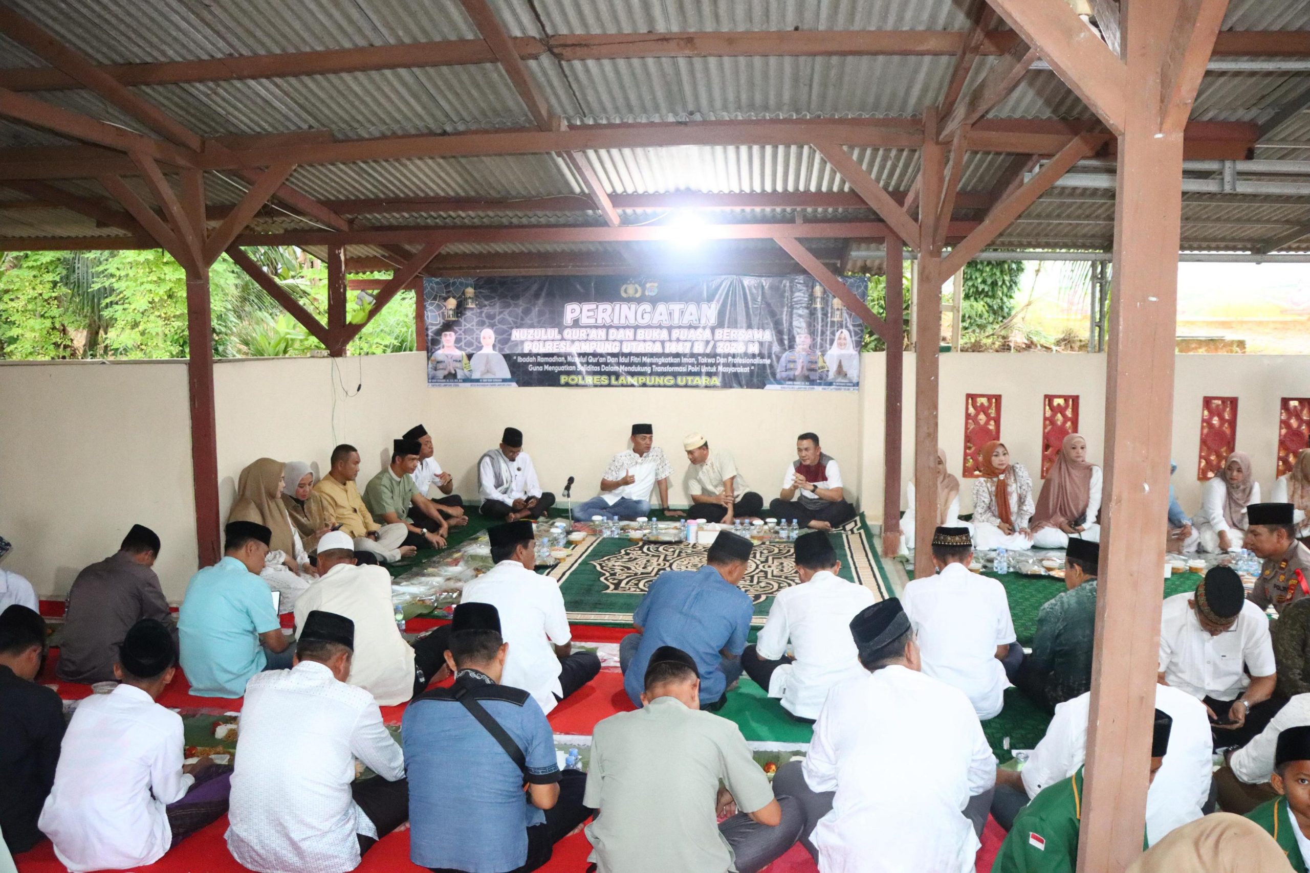 Polres Lampung Utara Gelar Nuzul Qur’an Dan Berbuka Bersama