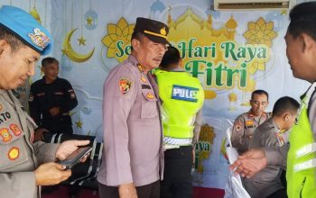 PJU Polres Lampung utara  cek Pos Yan Dan  Pospam, Pastikan Pelayanan  Kepada Masyarakat  Berjalan Optimal
