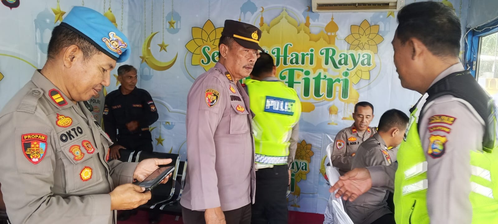 PJU Polres Lampung utara cek Pos Yan Dan Pospam, Pastikan Pelayanan Kepada Masyarakat Berjalan Optimal