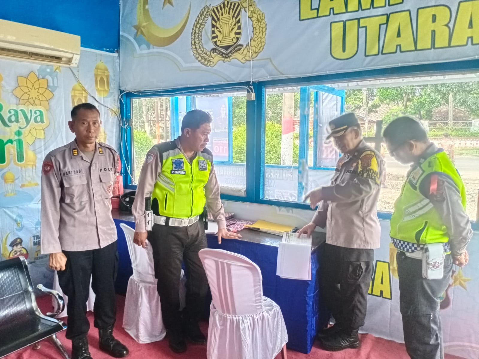 Pastikan Personel Siap, Karendal OPS Ketupat 2026 Polres Lampung Utara Cek Kesiapan Pospam Dan Posyan