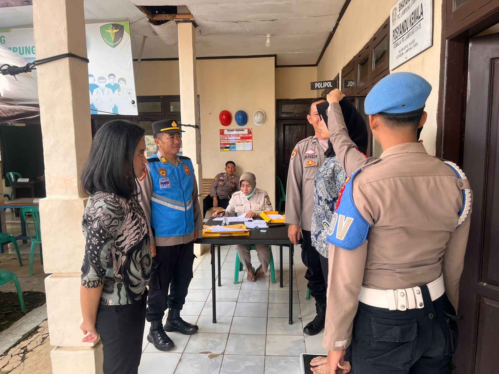 Polres Lampung Utara Cek Pelaksanaan Pendaftaran Online Dan verifikasi calon Bintara - Tamtama Polri 2026