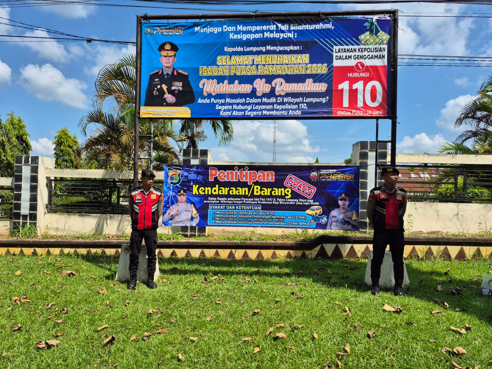 Polres Lampung Utara Buka Layanan Penitipan Barang Gratis Jelang Mudik Lebaran