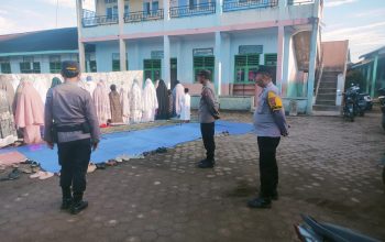 Polres Lampung Utara  Amankan   Sholat Idulfitri  1447 H Warga Muhammadiyah  Di 16 Lokasi