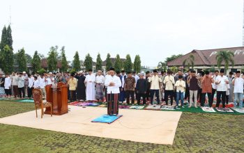 Polres Lampung Utara  Gelar Sholat Idulfitri  1447 H Bersama Masyarakat