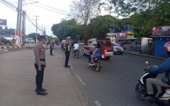 Antisipasi Lonjakan Arus Balik Lebaran, Polres Lampung Utara Siaga kan  Personel Di Titk Rawan Kemacetan