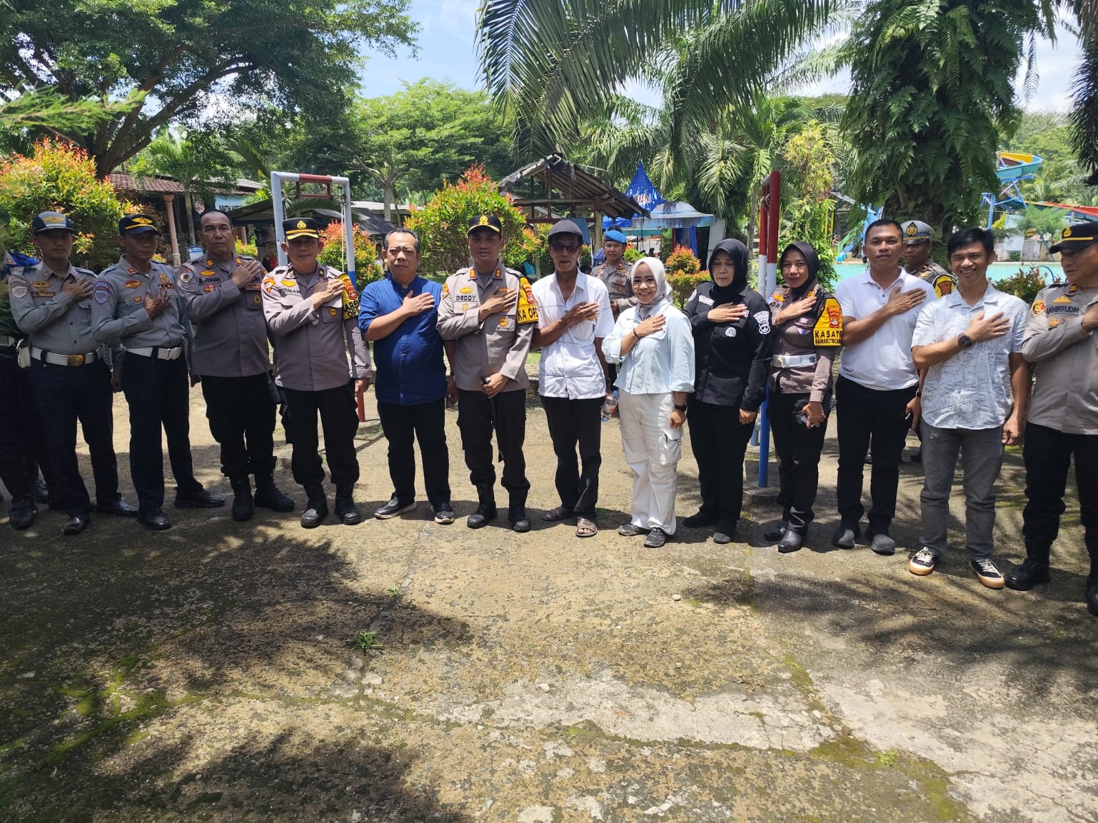 Kapolres Lampung Utara Pimpin Langsung Patroli Objek wisata