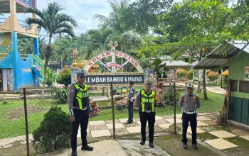Patroli Wisata  ,Personel Posyan OPS  Ketupat  Krakatau 2026 Kelapa  Tujuh  Pastikan  Kamtibmas  Tetap kondusif