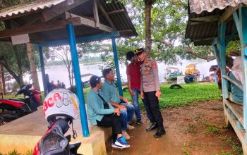Polisi Patroli Objek wisata, Jajaran Polres Lampung Utara  Pastikan  Keamanan  Pengunjung