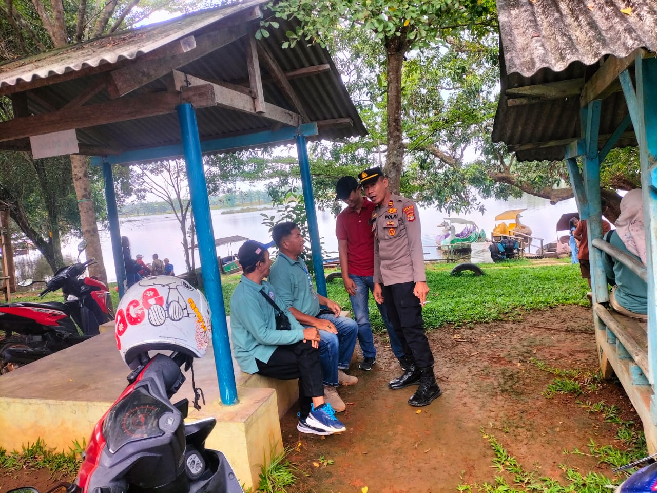 Polisi Patroli Objek wisata, Jajaran Polres Lampung Utara Pastikan Keamanan Pengunjung
