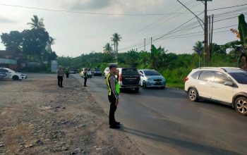 Satlantas Polres Lampung Utara Gelar KRYD  Dan Penyekatan Kendaraan Sumbu 3 Di Jalinteng