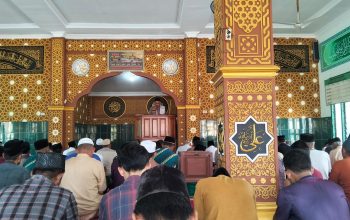 Safari Jumat , Polsek sungkai jaya  Gelar Binluh Kamtibmas  Di Masjid Almutaqin