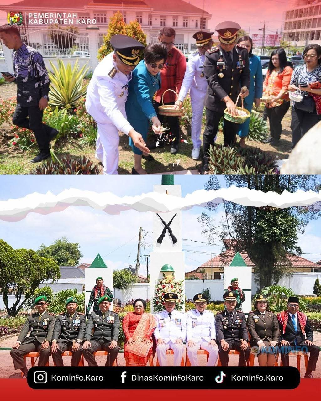 Peringati Hari Jadi Karo Ke-80, Bupati Karo Dan Forkopimda Tabur Bunga Di Makam Pahlawan Kabanjahe Peringati Hari Jadi Karo Ke-80, Bupati Karo Dan Forkopimda Tabur Bunga Di Makam Pahlawan Kabanjahe