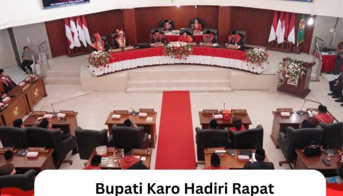 Bupati Karo Hadiri Rapat Paripurna Peringatan Hari Jadi Kabupaten Karo ke-80