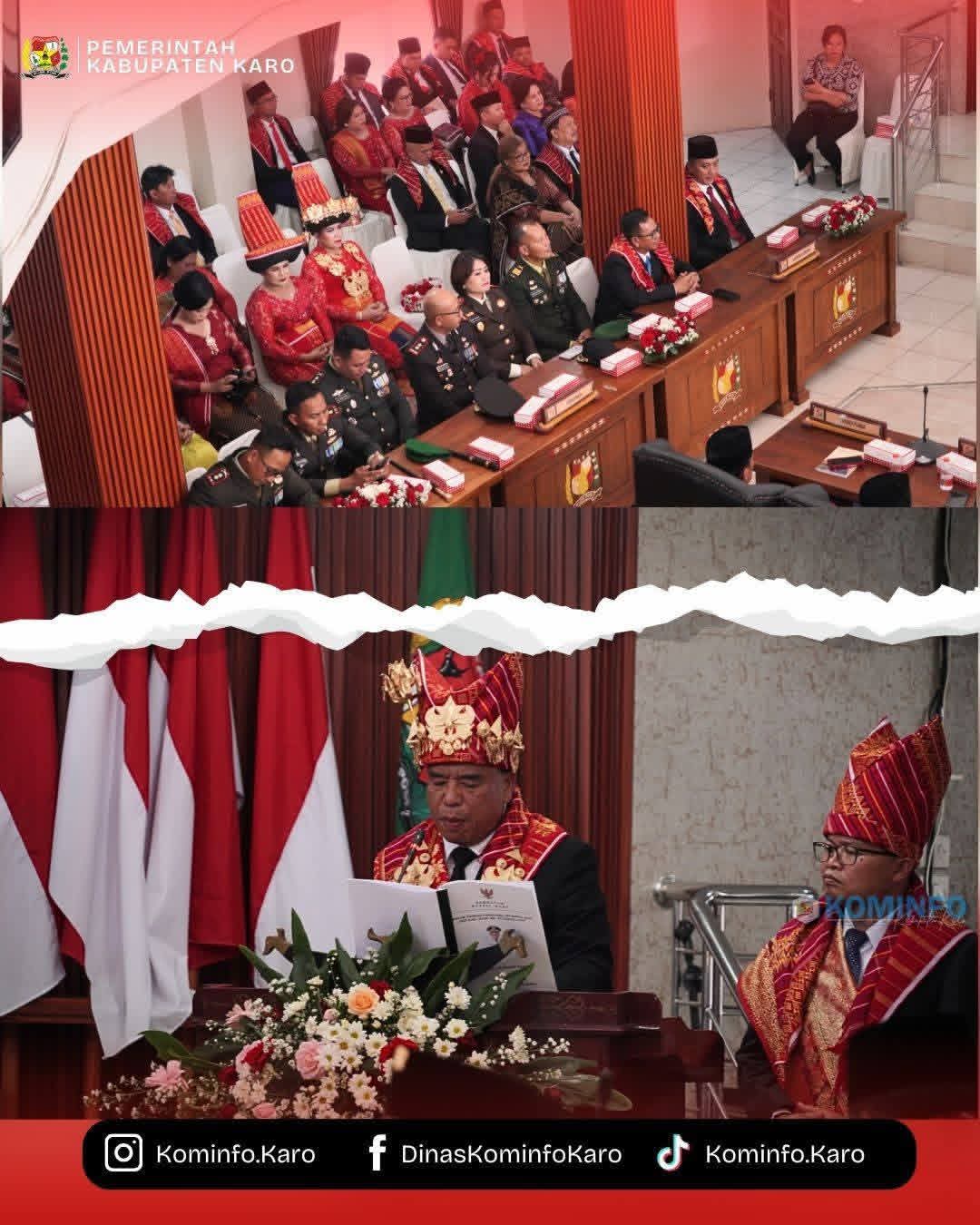 Bupati Karo Hadiri Rapat Paripurna Peringatan Hari Jadi Kabupaten Karo ke-80 Bupati Karo Hadiri Rapat Paripurna Peringatan Hari Jadi Kabupaten Karo ke-80