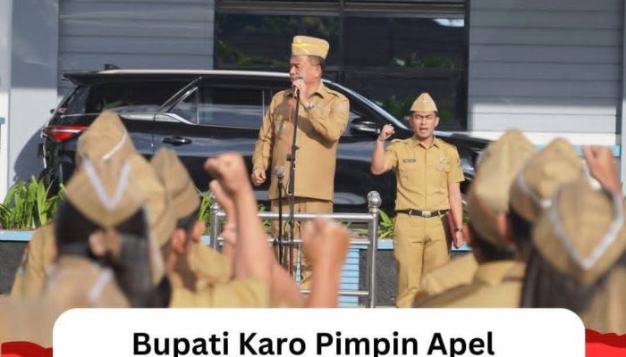 Bupati Karo Pimpin Apel Gabungan Pemkab Karo