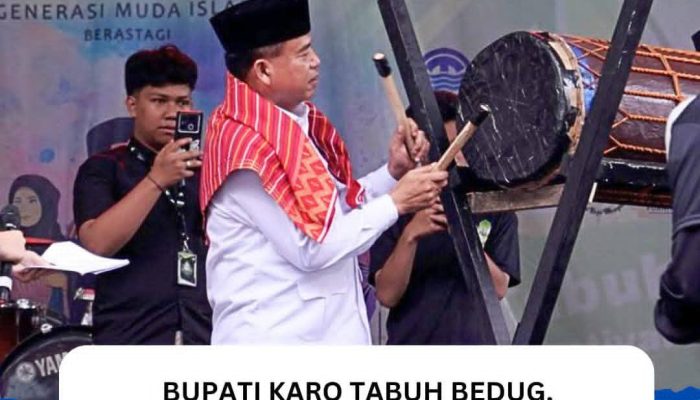 Bupati Karo Tabuh Bedug, Resmi Buka Tabuh Bambu & Bedug Festival ke-18 di Berastagi