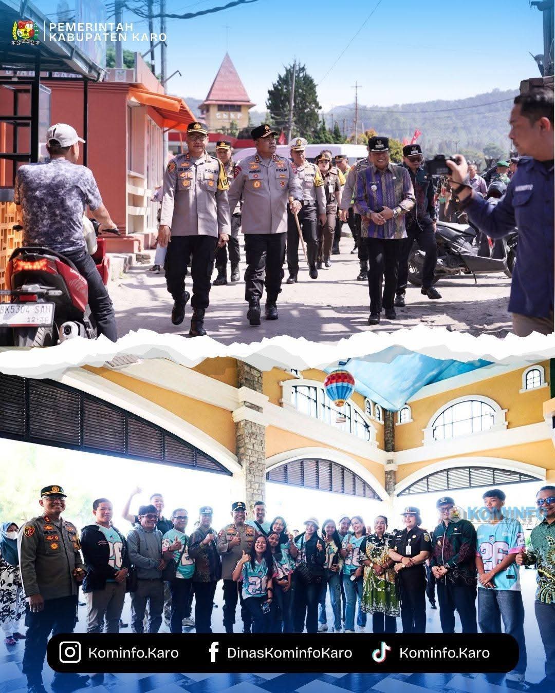Bupati Karo Sambut Kapolda Sumut Lakukan Peninjauan Ops Ketupat Toba 2026, Pastikan Pengamanan Lebaran Berjalan Maksima