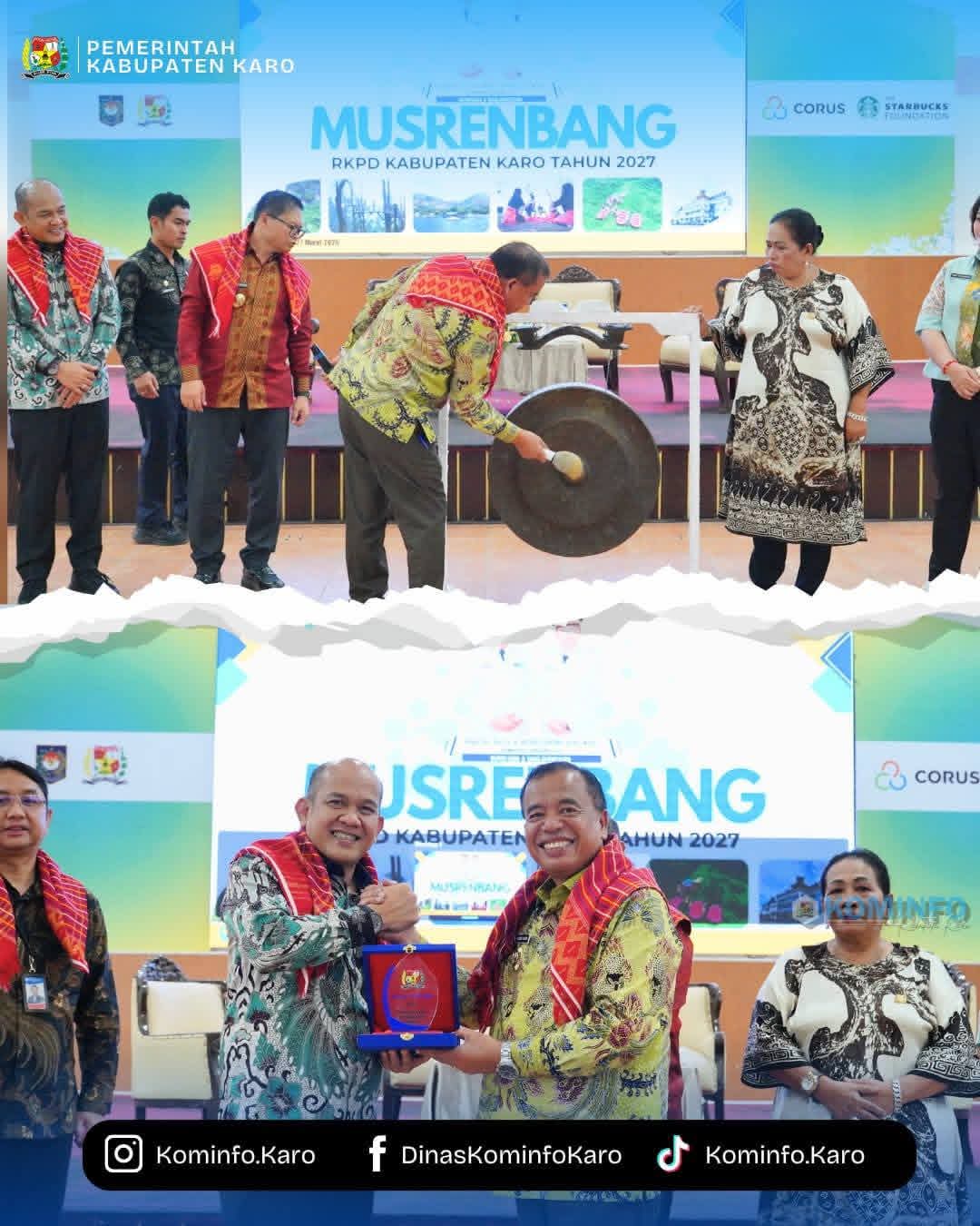 Bupati Karo Buka Musrenbang RKPD 2027 Fokus pada Ketahanan Pangan, Kemandirian Fiskal, dan Sinergi Kawasan
