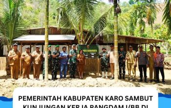 Pemerintah Kabupaten Karo Sambut Kunjungan Kerja Pangdam  I/BB di Wilayah BRIGIF TP 37/HS