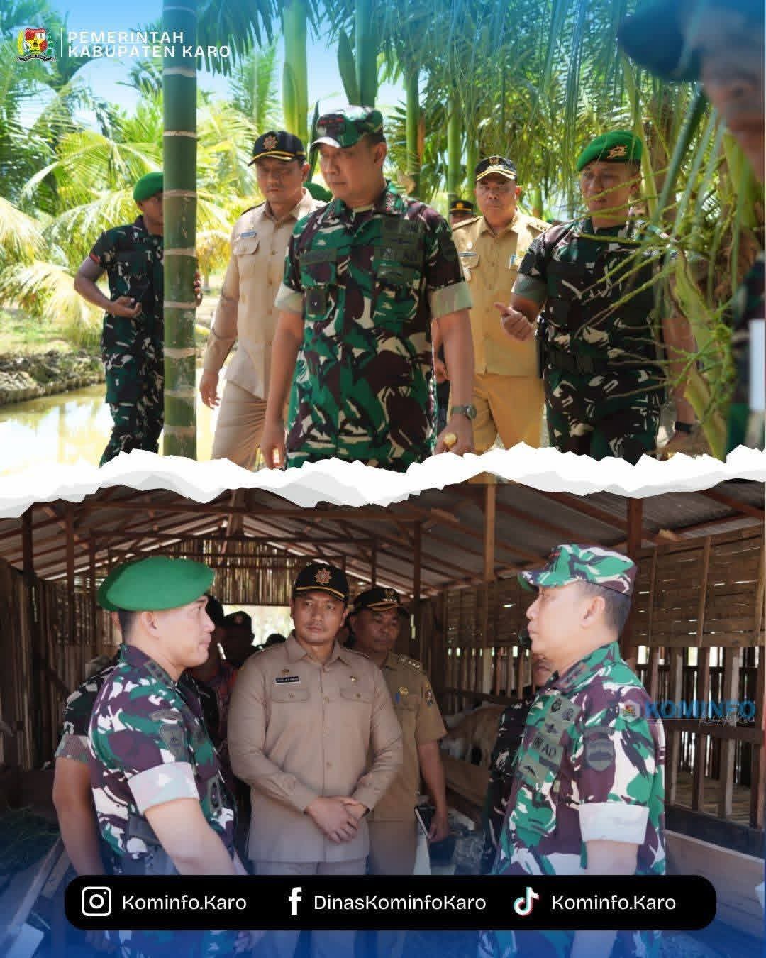 Pemerintah Kabupaten Karo Sambut Kunjungan Kerja Pangdam  I/BB di Wilayah BRIGIF TP 37/HS