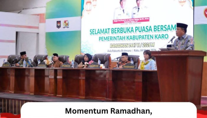 Momentum Ramadhan, Bupati Karo Ajak Pererat Silaturahmi dalam Buka Puasa Bersama Pemkab Karo
