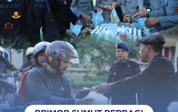 Brimob Sumut Berbagi Berkah Ramadhan, 200 Takjil Dibagikan untuk Pengendara di Sekitar Mako KE Lumi