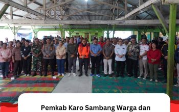 Pemkab Karo Sambang Warga dan Laksanakan Gerakan Indonesia ASRI di Desa Gajah