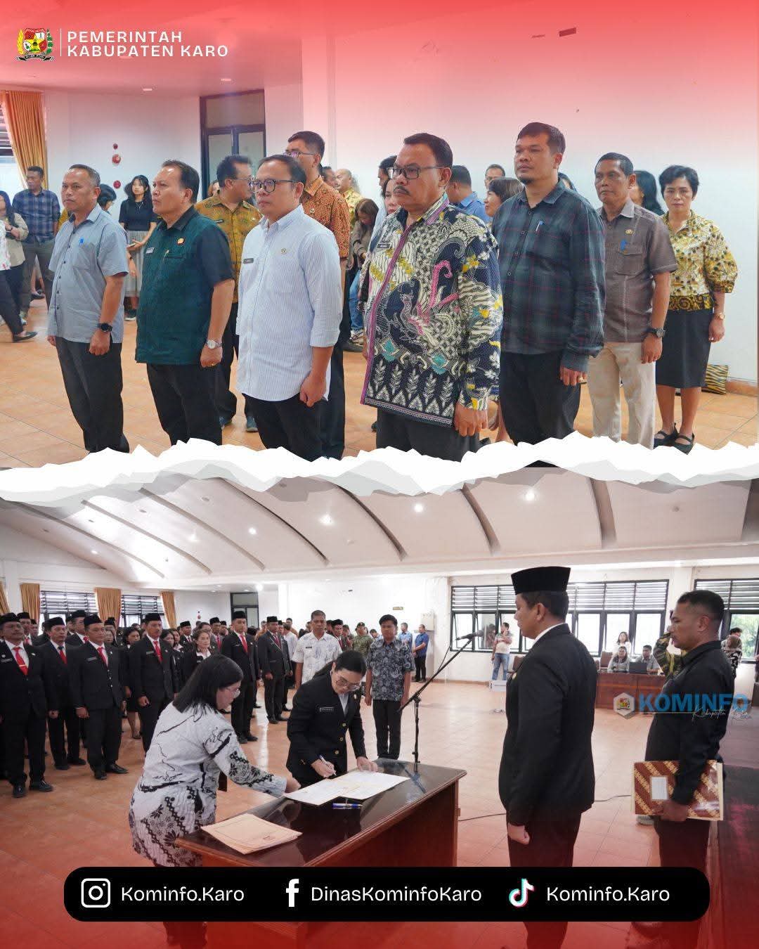 Sekda Kabupaten Karo Lantik 160 Pejabat Administrator dan Pengawas, Tegaskan Komitmen Pelayanan Publik Sekda Kabupaten Karo Lantik 160 Pejabat Administrator dan Pengawas, Tegaskan Komitmen Pelayanan Publik