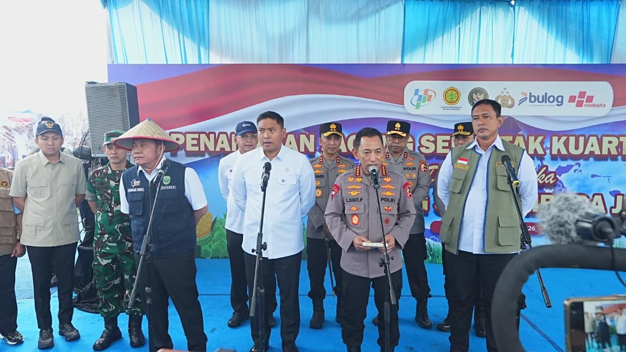 Kapolri Tanam Raya Jagung di Ogan Ilir, Infrastruktur Desa Diperkuat Lewat Jembatan Merah Putih