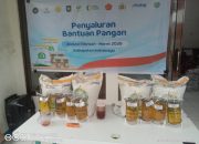 Pemdes Ujungpendok Jaya Widasari Salurkan Bantuan Pangan Tahap I untuk Februari-Maret 2026