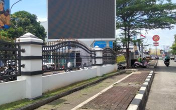 Penampakan Videotron Kantor Samsat Cinere Depok Tidak Berfungsi