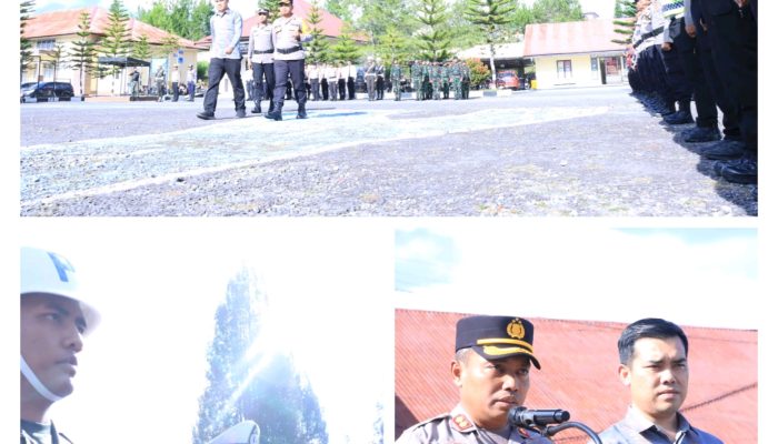 Polres Bener Meriah laksanakan Apel Gelar Pasukan Operasi Ketupat Seulawah 2026