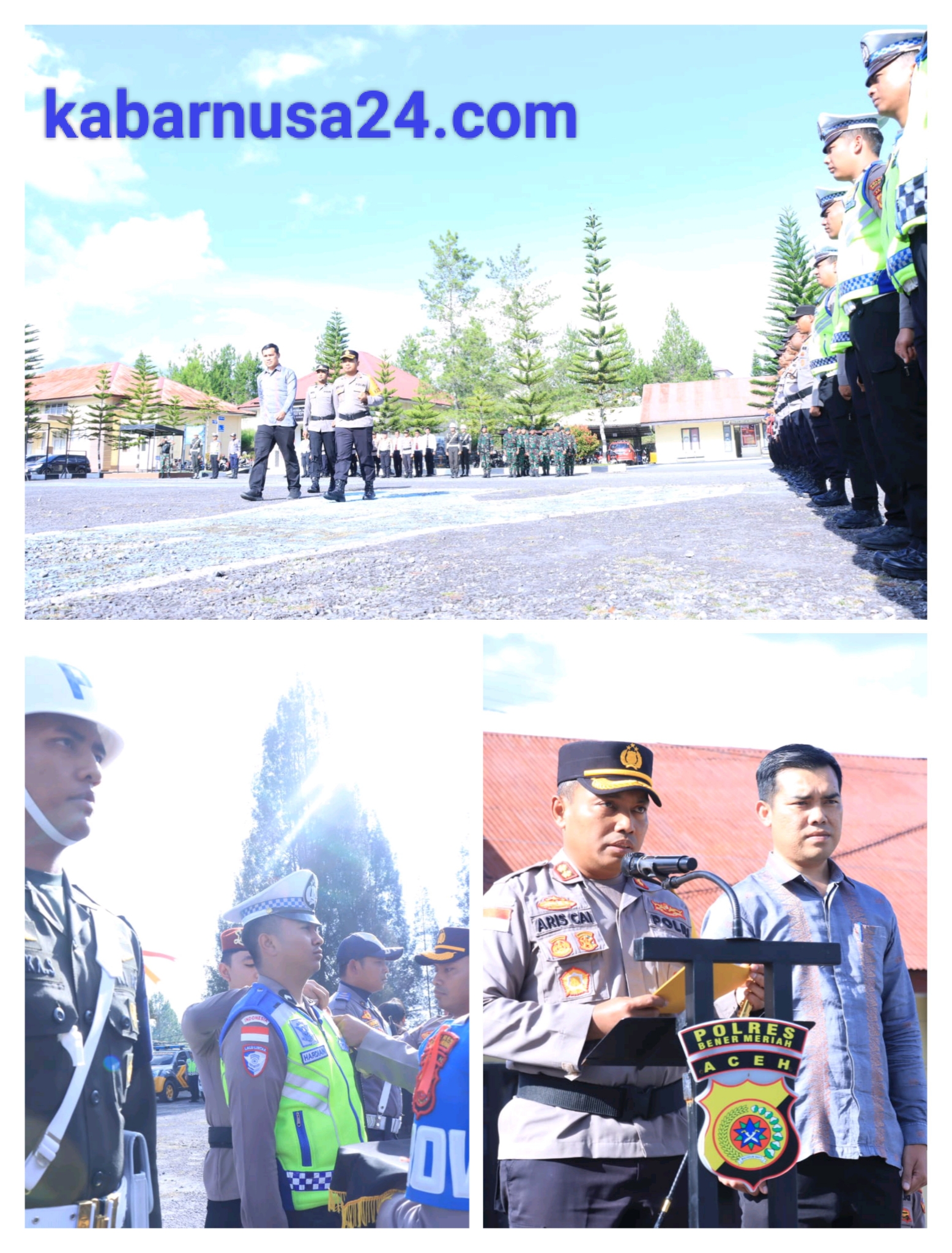 Polres Bener Meriah laksanakan Apel Gelar Pasukan Operasi Ketupat Seulawah 2026