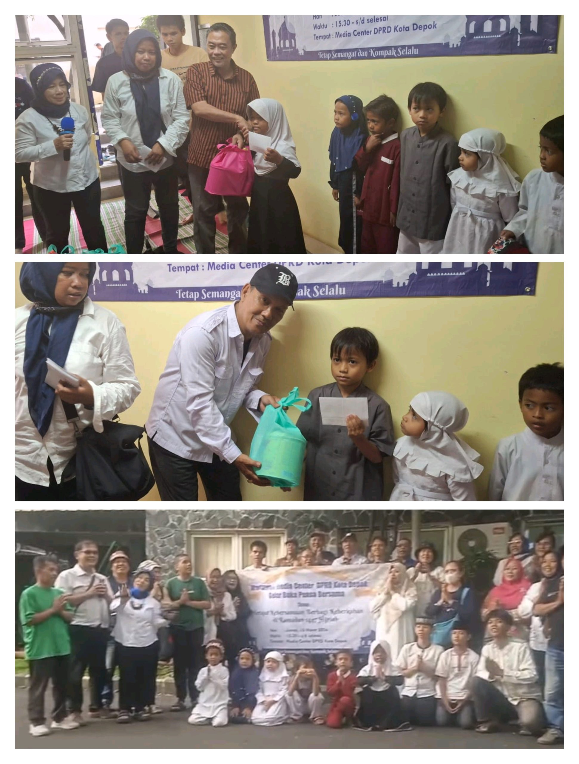 Ramadhan 1447, Wartawan Media Center Kota Depok Gelar Bukber dan Santunan